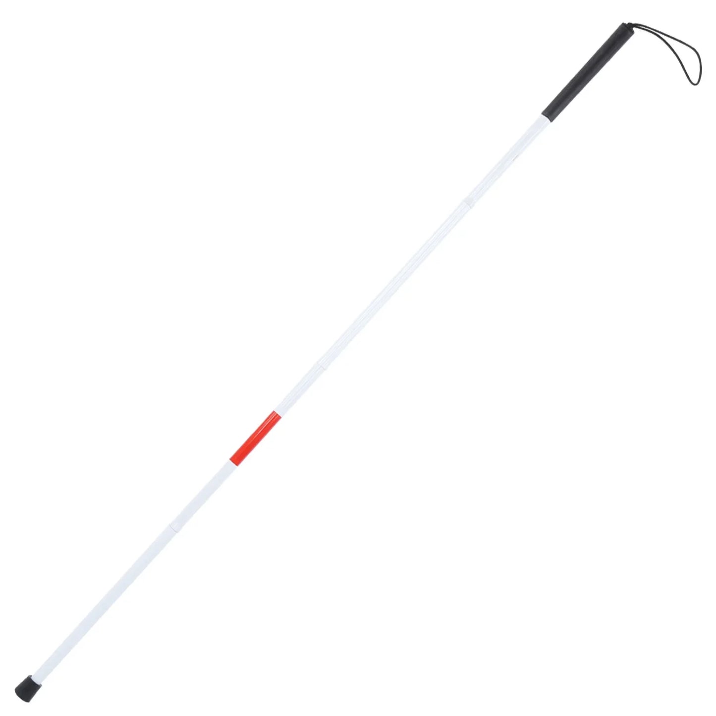 Foldable Cane Collapsible Reflective White and Red Walking Stick