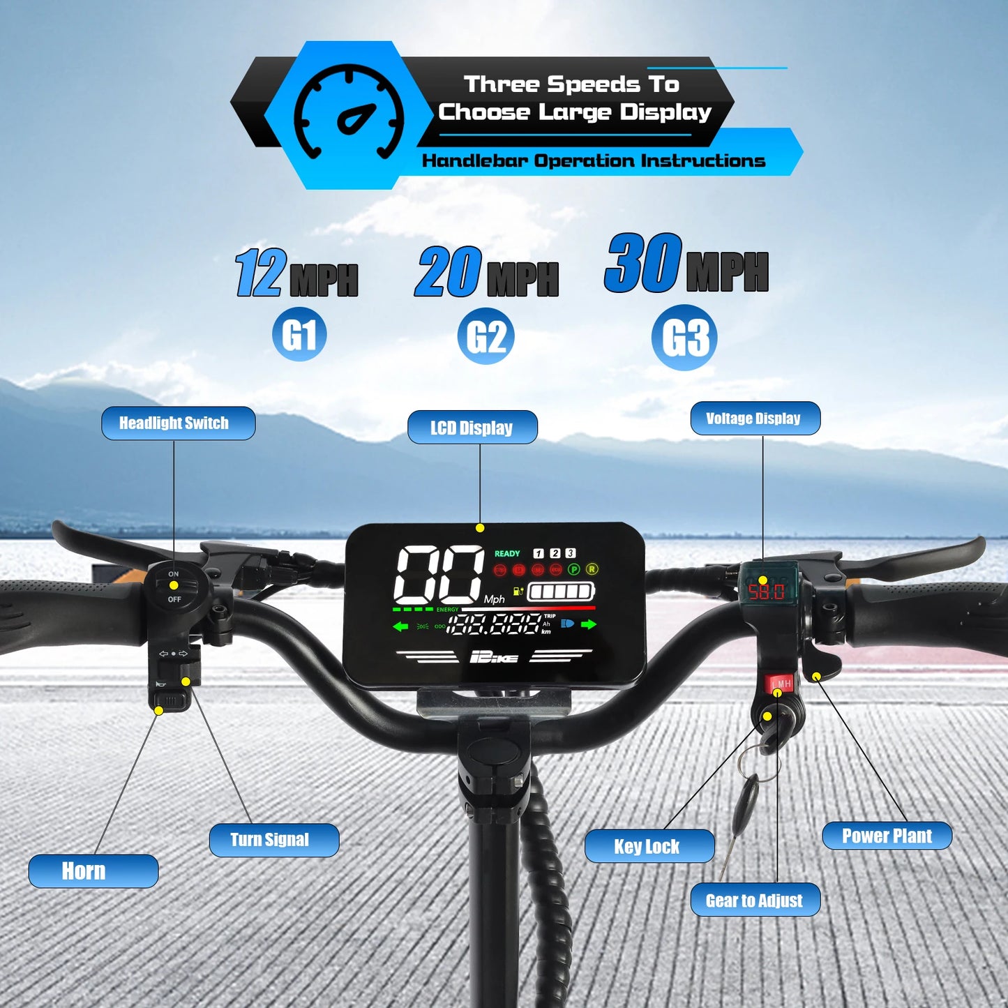 Adult Electric Scooter, 11 Inch Off-Road Tires Sport