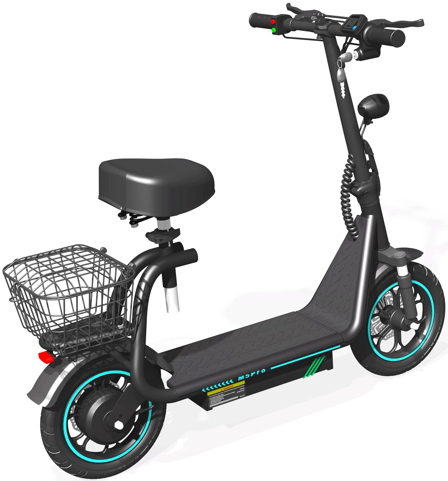 Pro Electric Scooter 12 inch With Storage Basket