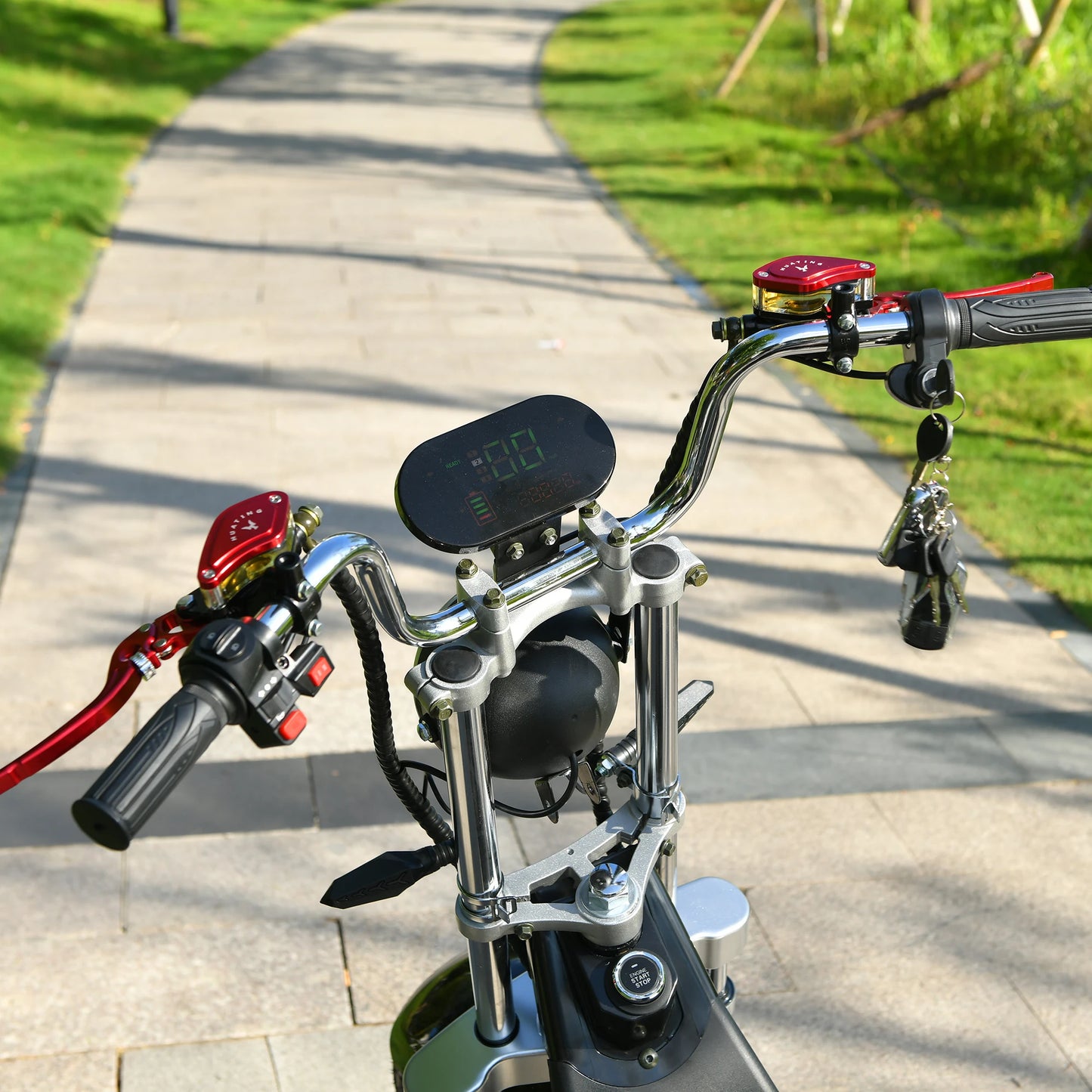 Electric Motorcycle 18 Inch Tire Mileage 40-60KM