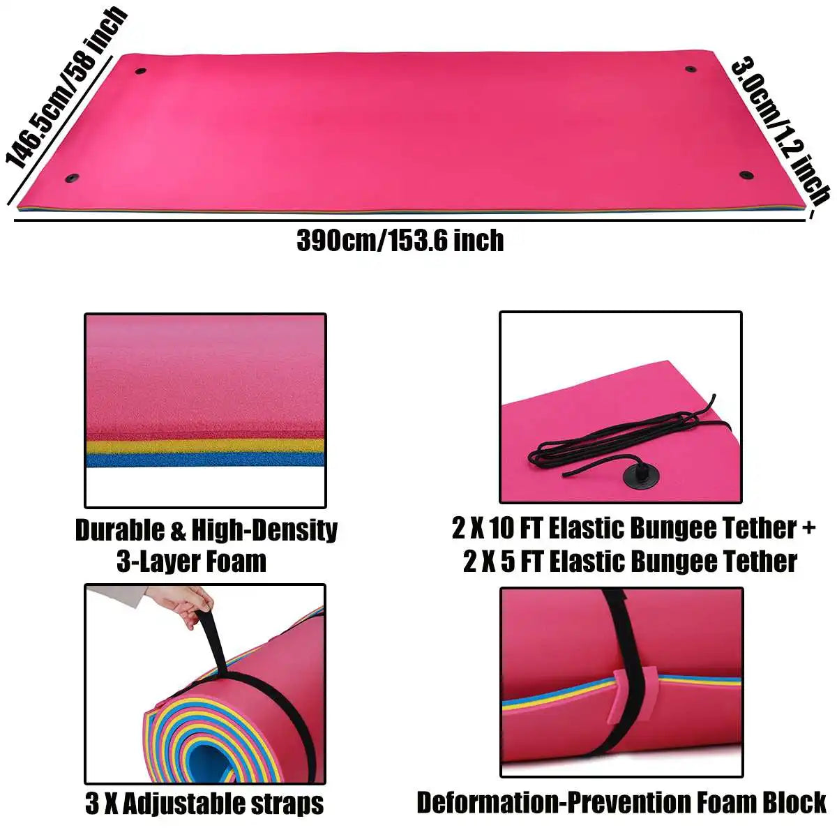 Summer New Large Outdoor Water Blanket Float Mat Bed