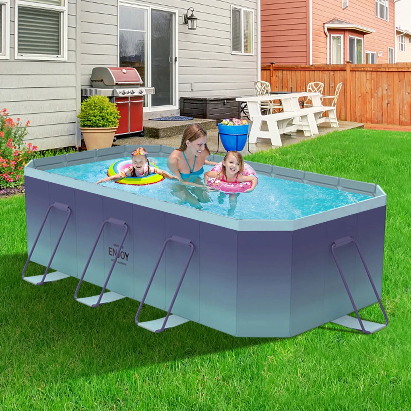 Non-Inflatable Swimming Pool Household Bracket Outdoor Water