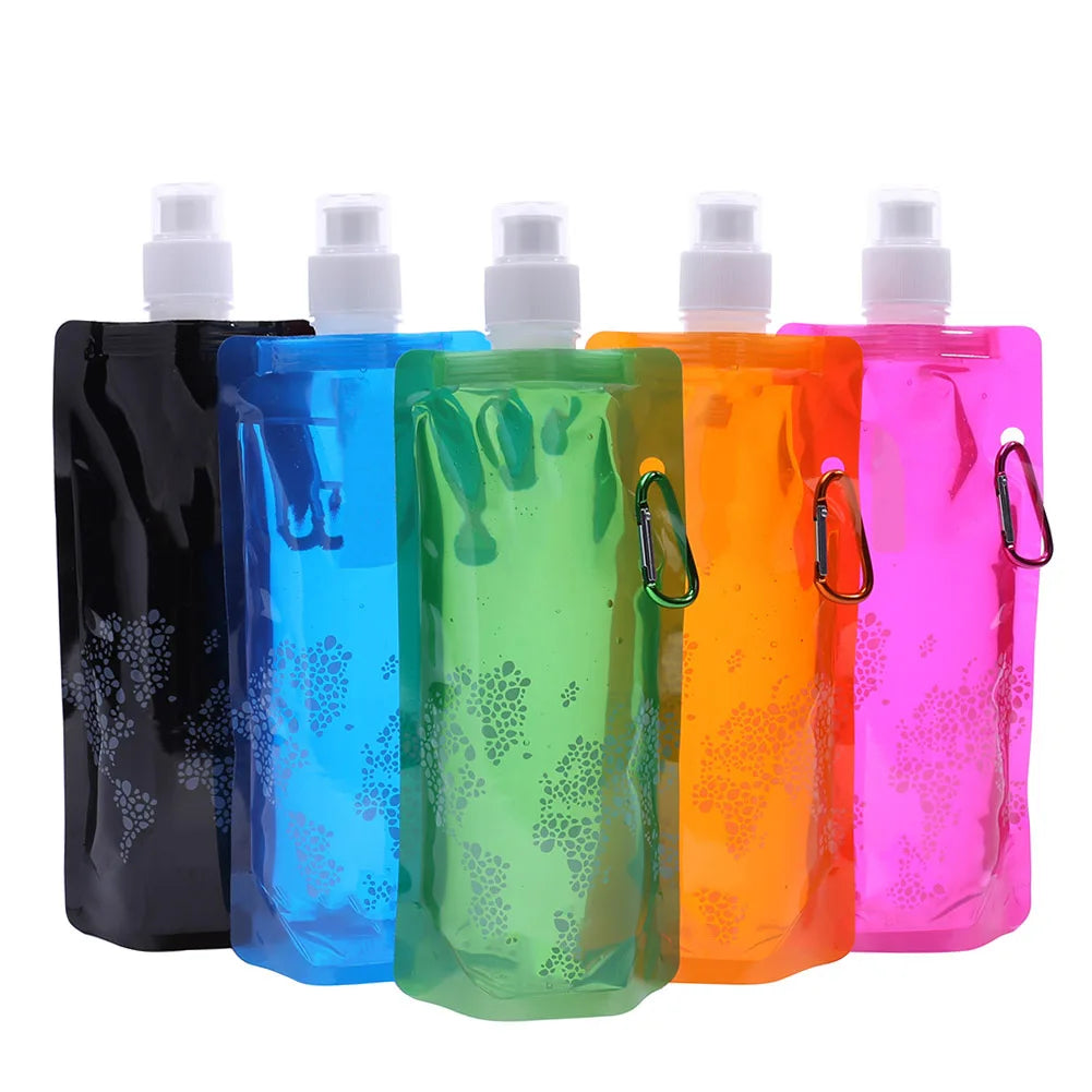 Portable Ultralight Foldable Water Bag Soft Flask Bottle Water