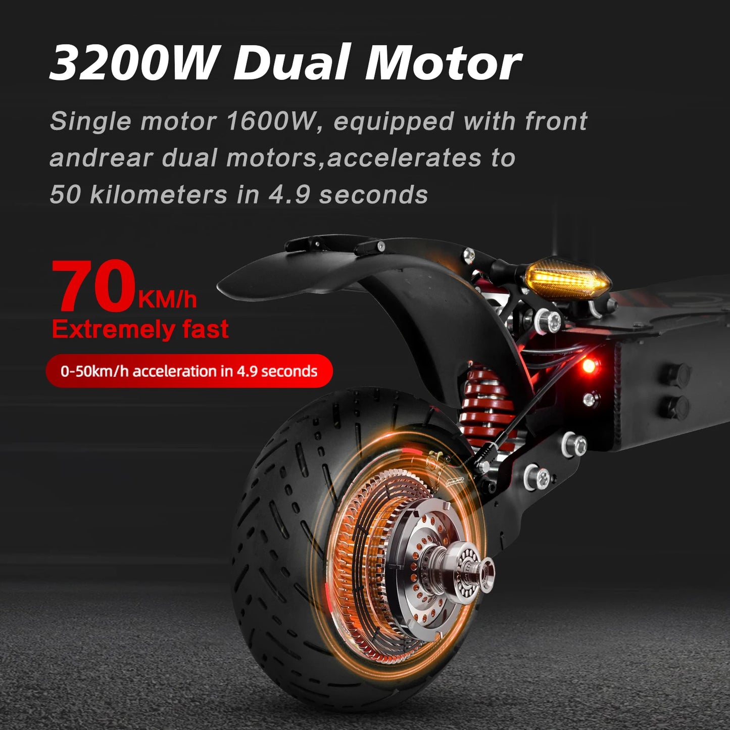 Off-Road Electric Scooter Long Endurance Mileage