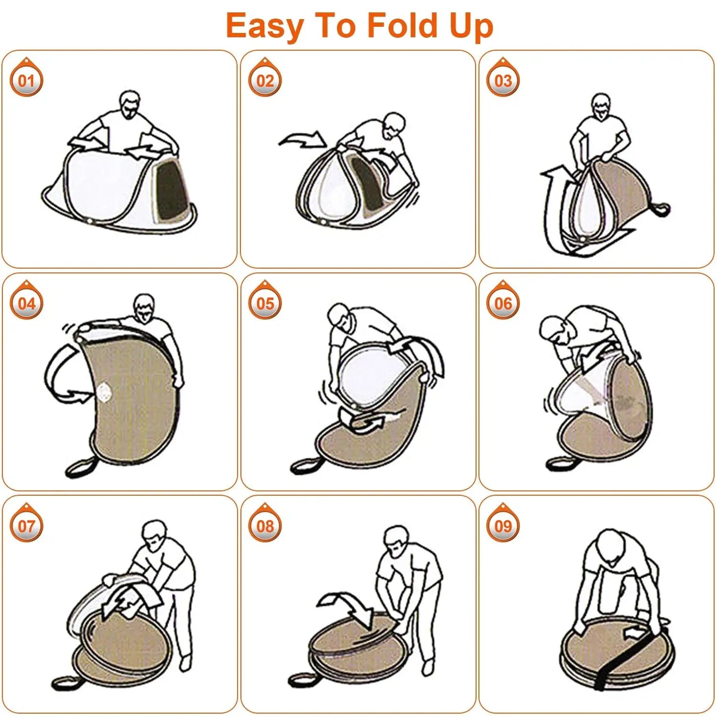 Pop Up Camping Tent - Waterproof Instant Setup