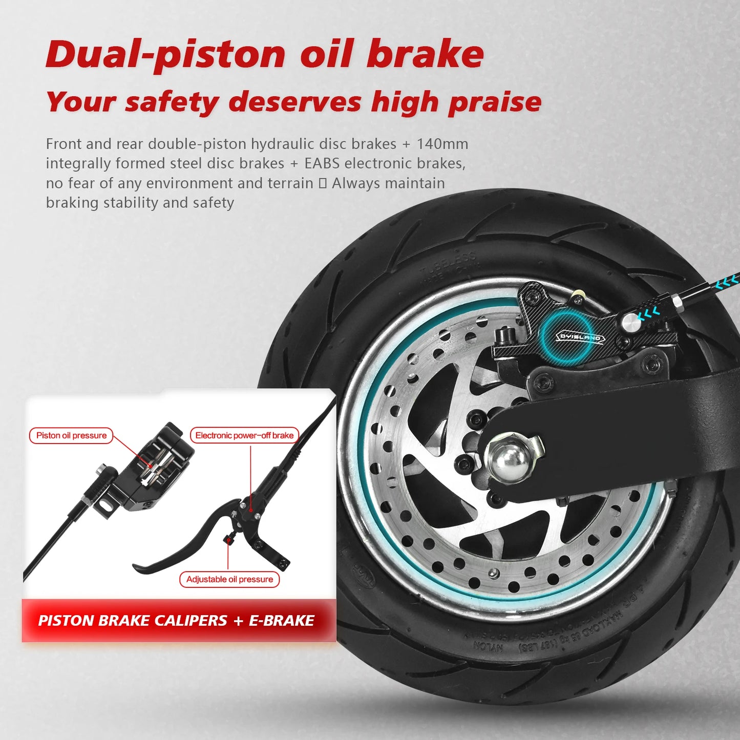 Off-Road Electric Scooter Long Endurance Mileage
