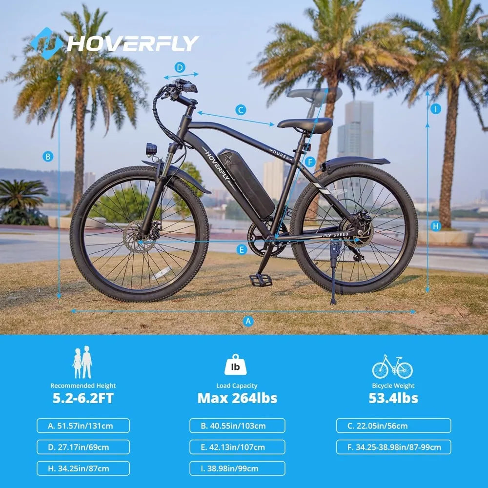 Electric Bike 26", 750W Peak Motor Mountain