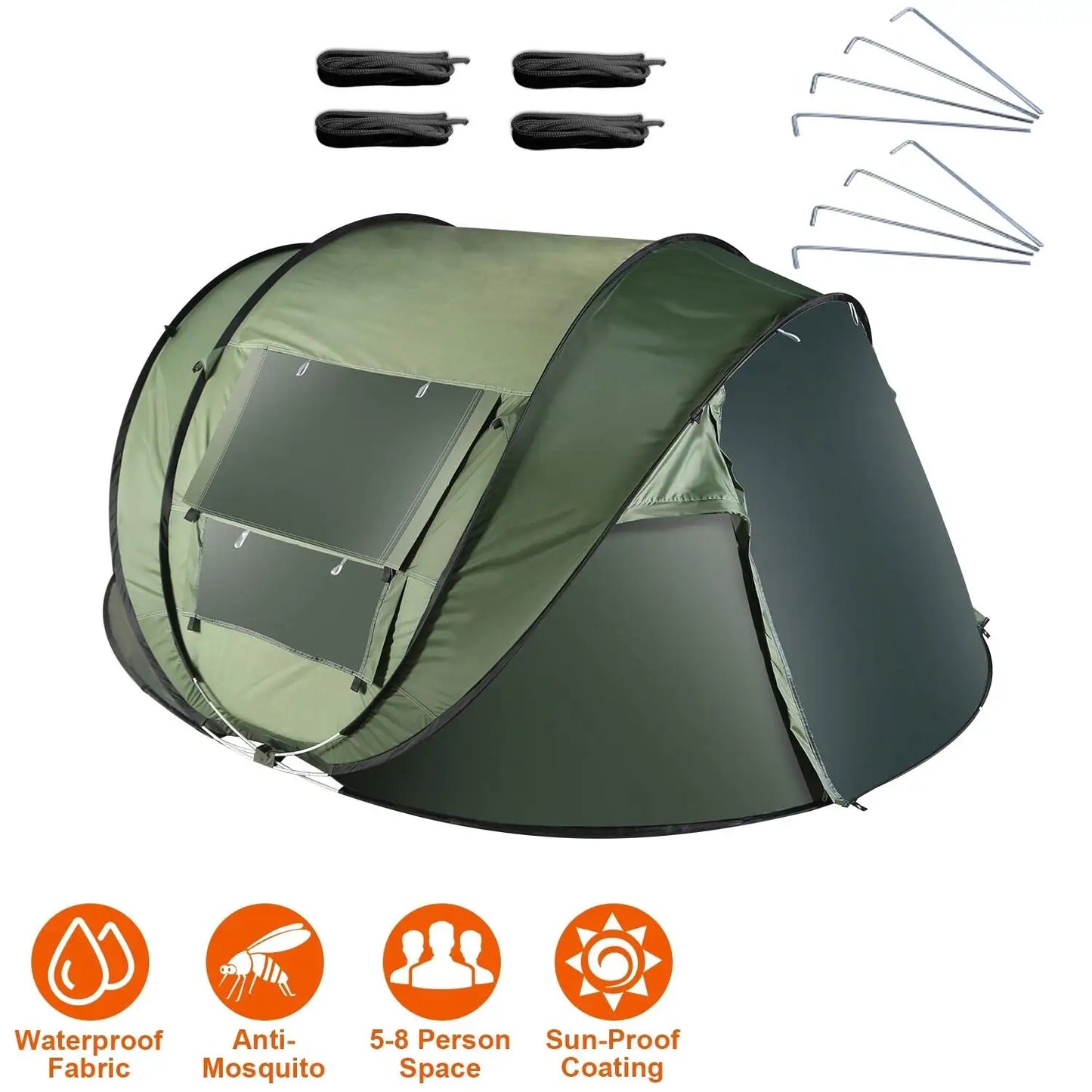 Pop Up Camping Tent - Waterproof Instant Setup
