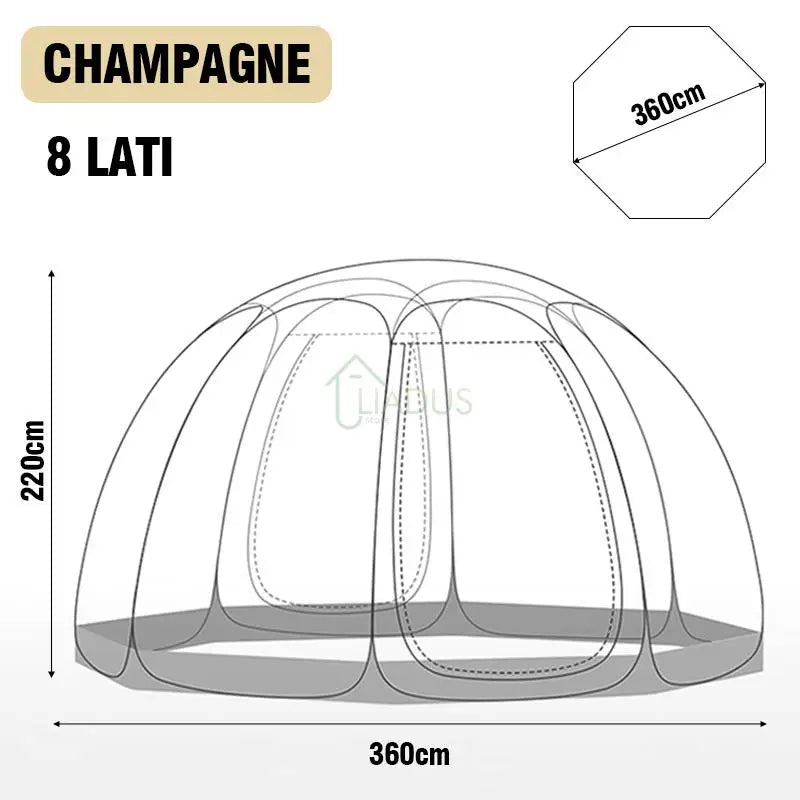 Outdoor Transparent Tent Portable Folding Camping Bubble House