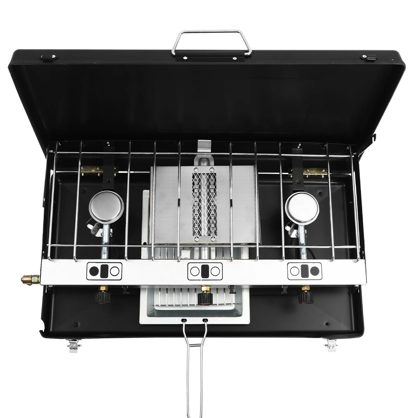 Campfire Grill with 3 Burners, High-Power Burner