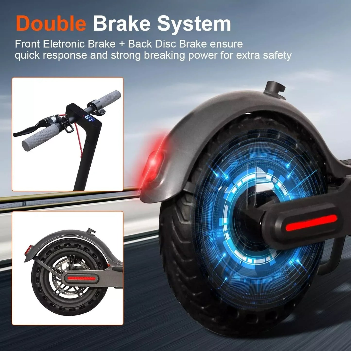 Electric Scooter APP Smart Shock-absorbing Folding