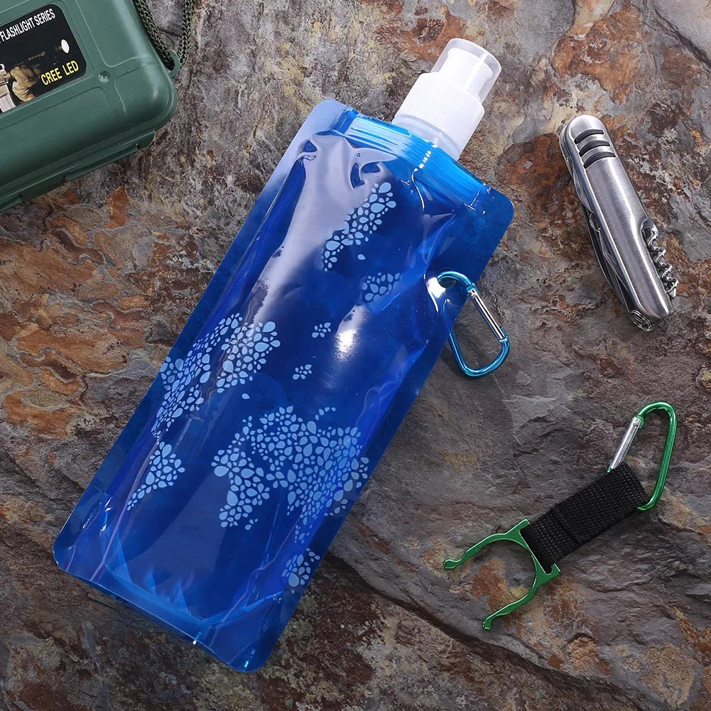 Portable Ultralight Foldable Water Bag Soft Flask Bottle Water