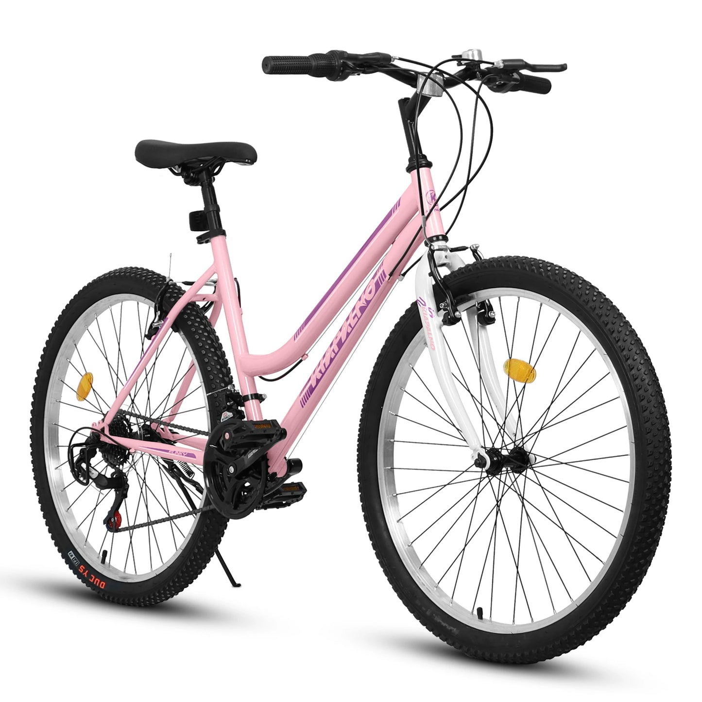 Womens Girls 26 Inch Mountain Bike, 21 Speed