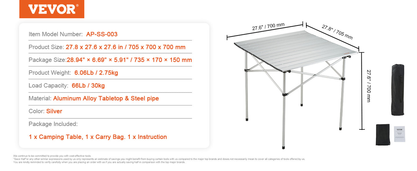 Outdoor Camping Folding Table Picnic Equipment