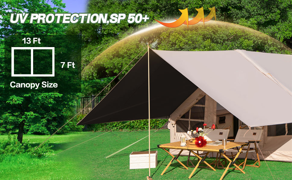 Inflatable Camping Tent 4-6 People With Stove Jack