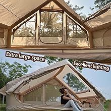 Inflatable Camping Tent 4-6 People With Stove Jack