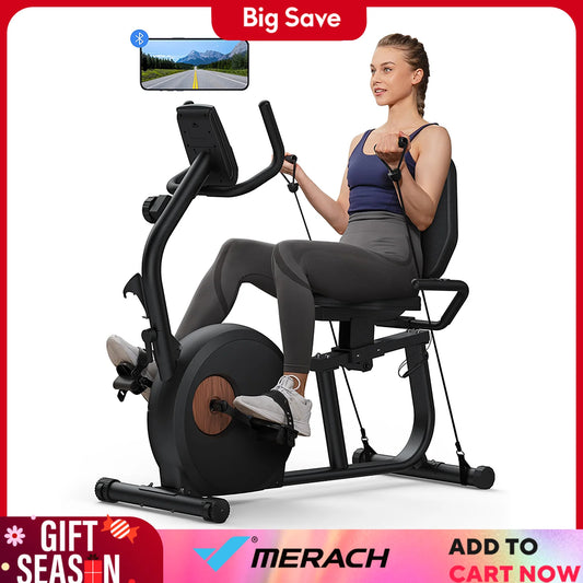 Exercise Bike Home Upgraded Durable Magnetic Stationary Recumbent