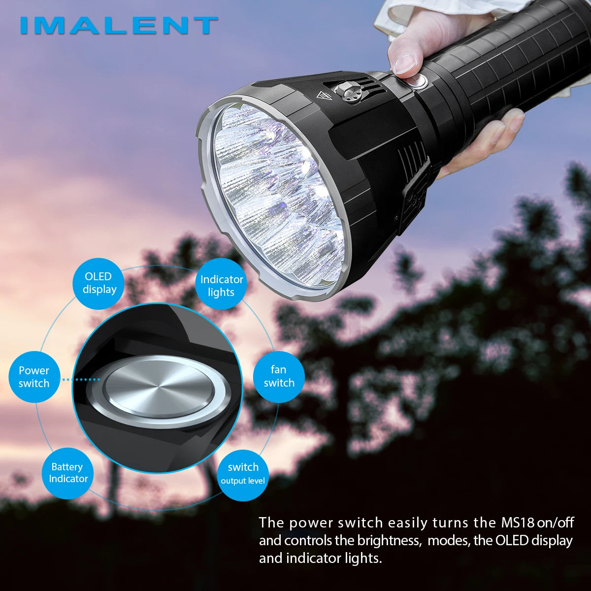 Super Bright Flashlight High Power 100000 Lumen