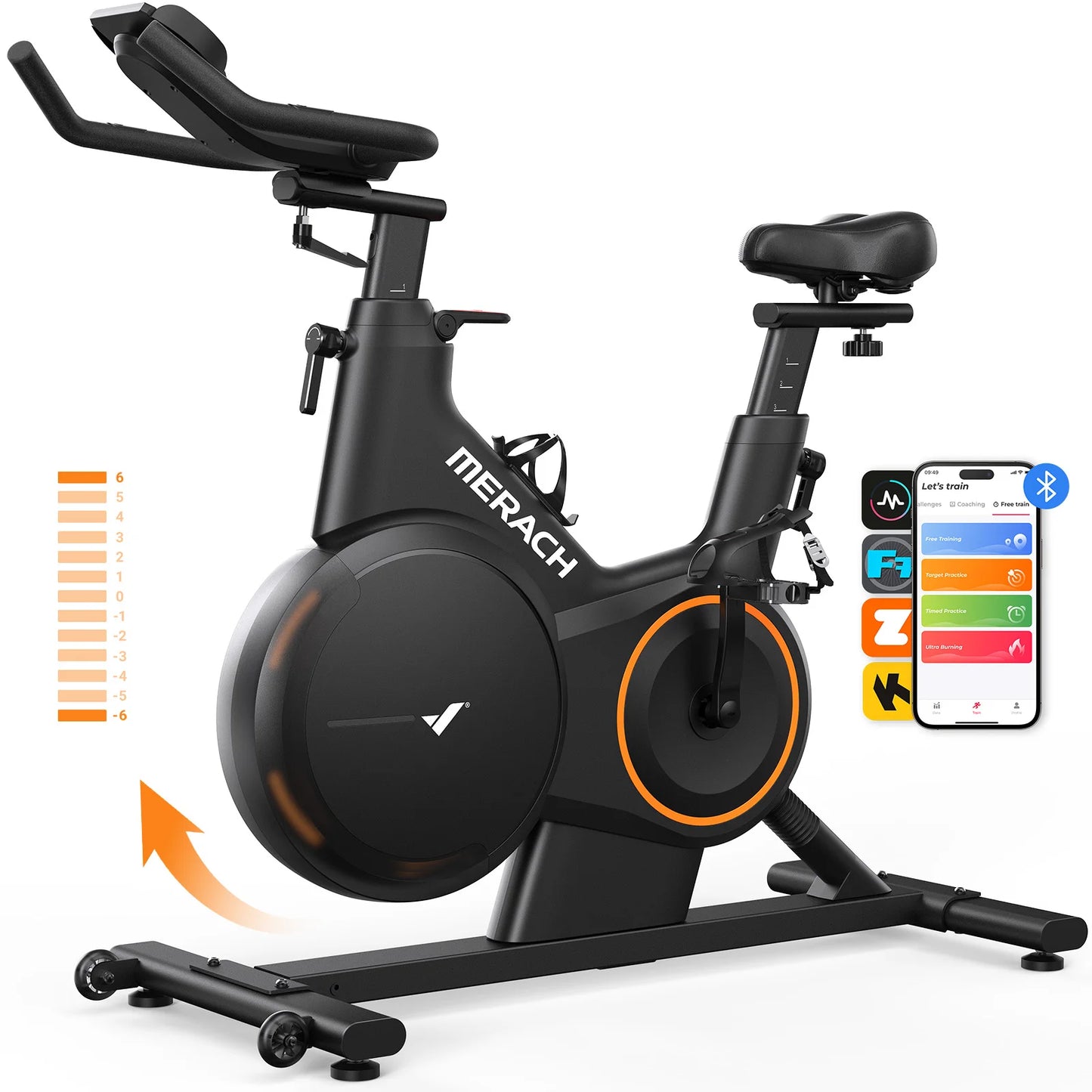 Exercise Bike Smart Magnetic Stationary Bike Indoor Cycling