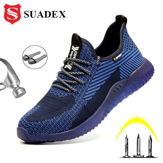 Men Steel Toe Safety Work Shoes