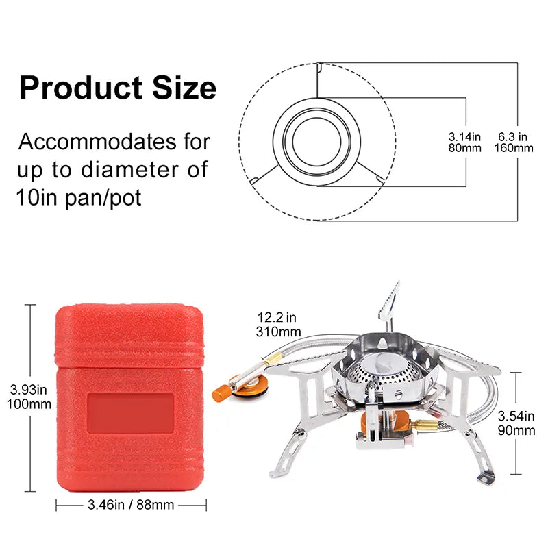 Camping Wind Proof Gas Burner