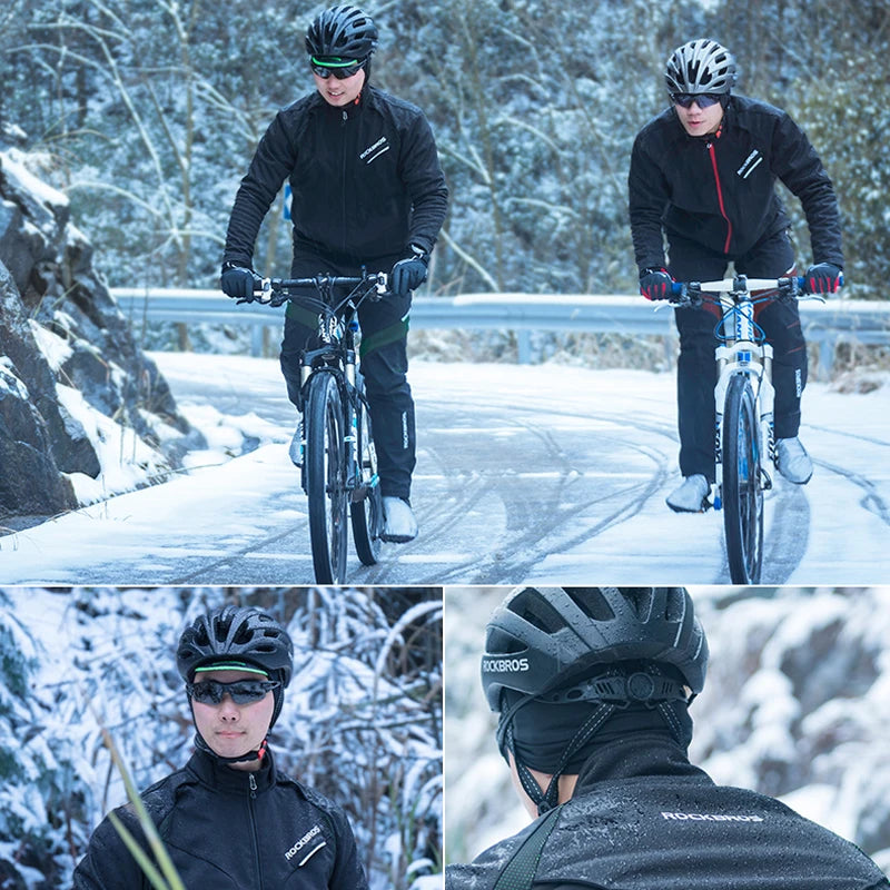 Cycling Clothing Set Winter Thermal Fleece Pants