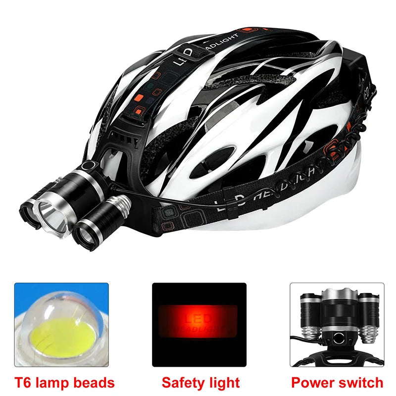 Headlamp High Lumen 3/5 LED Light Ultra Bright