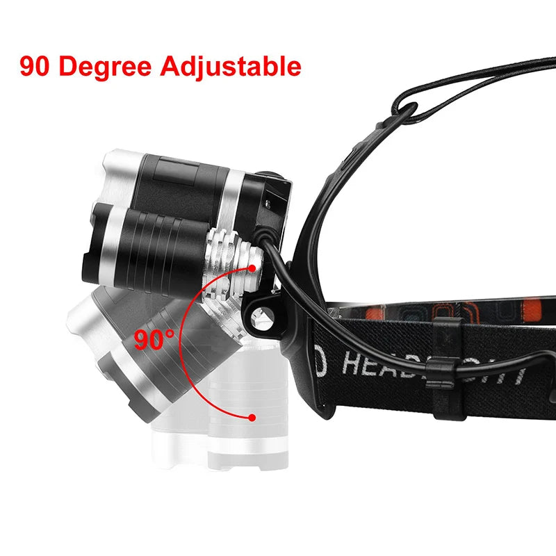 Headlamp High Lumen 3/5 LED Light Ultra Bright