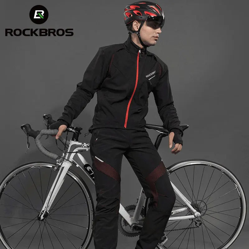 Cycling Clothing Set Winter Thermal Fleece Pants