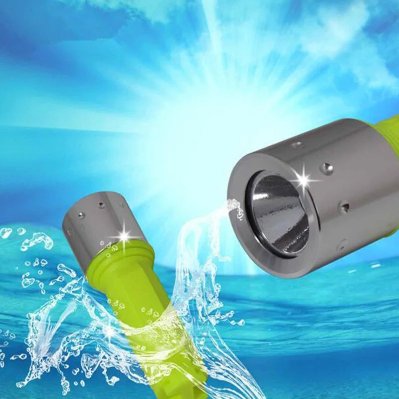 LED Diving Flashlight  Lantern Lamp Rechargeable