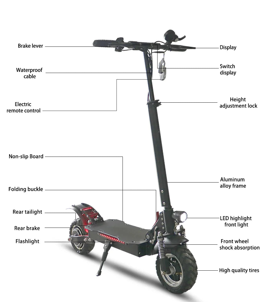 Off Road Electric Scooter 60km/h Adult E Scooter