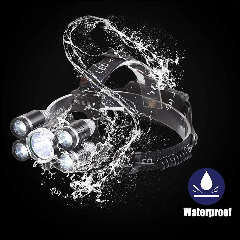 Headlamp High Lumen 3/5 LED Light Ultra Bright