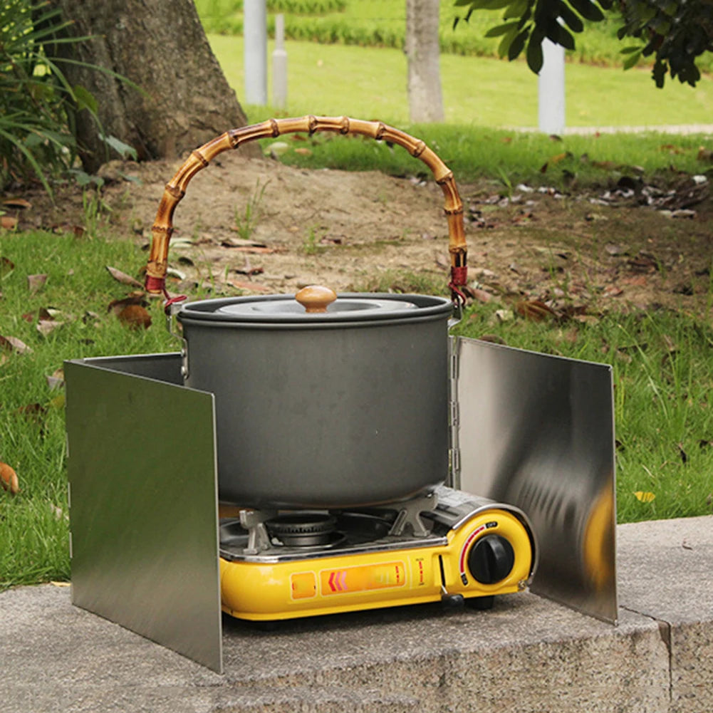 Foldable Gas Stove Windshield Outdoor Camping