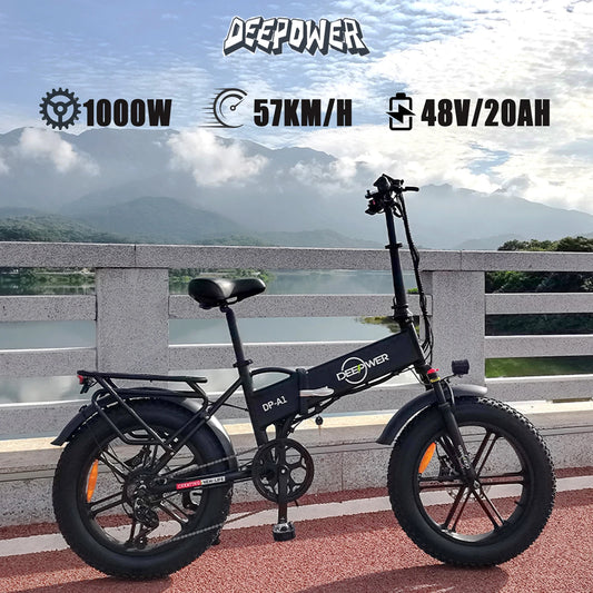 Folding Electric Bicycle  Fat Tire Mountain