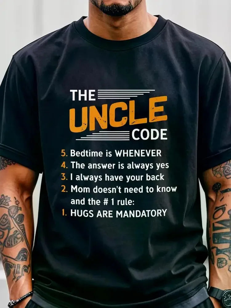 The Uncle Code Family Shirts Men Funny