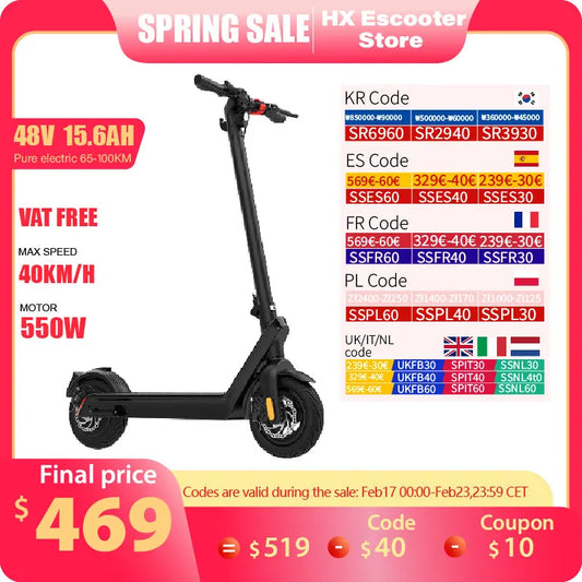 Powerful Electric Scooter Adult 500W