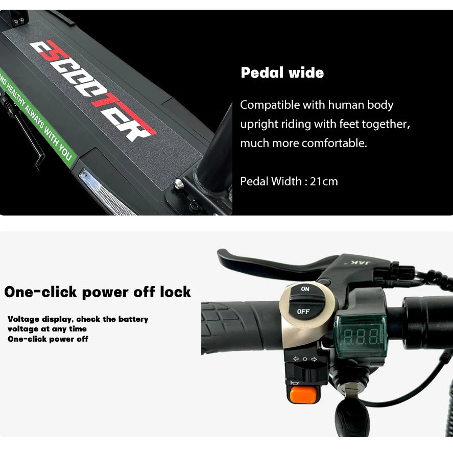 Portable  Electric Scooter for Adults  10” Off-Road Tire