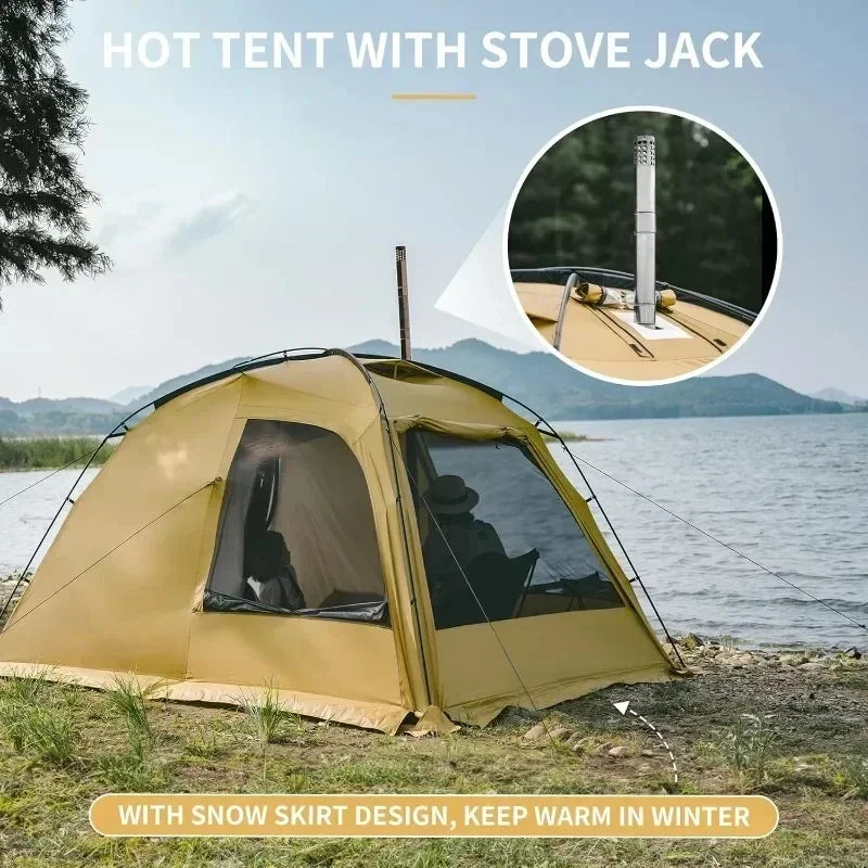 Hot Tent with Stove Jack 4 Season