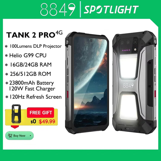 PRO Rugged Smartphone with Projector