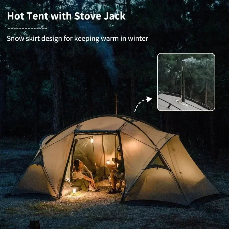 Hot Tent with Stove Jack 4 Season