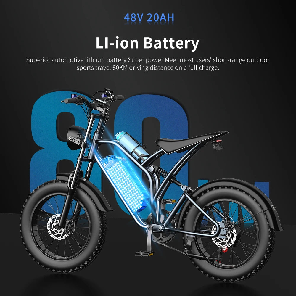 Fat Tires  Electric Bicycle For Adults Mountain