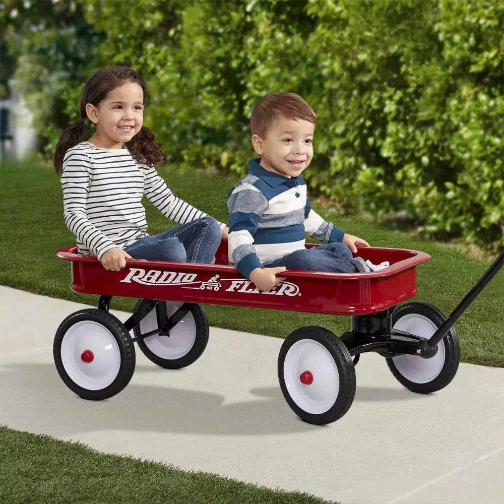 10 Inch Steel Wheels Outdoor  Red Wagon