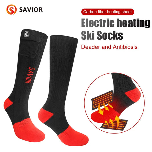 Winter Heated Socks  Ski Sock Women Men - Outdoor Hobbies and Adventures