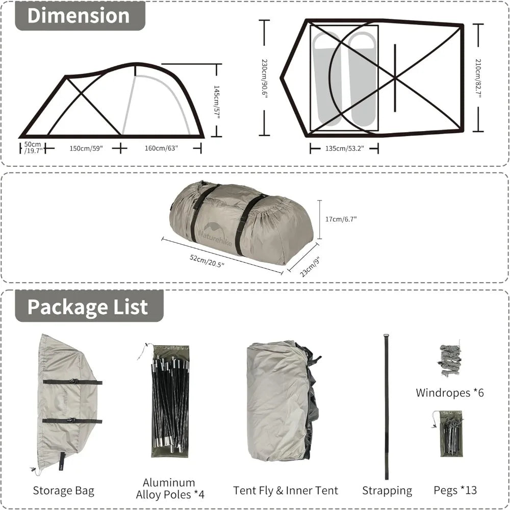 Hot Tent with Stove Jack, 4 Season Tents