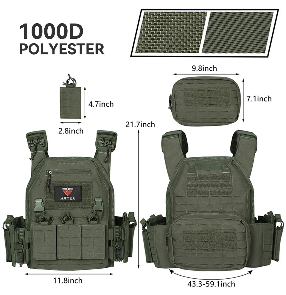 Ranger Green Plate Carrier Tactico Vest