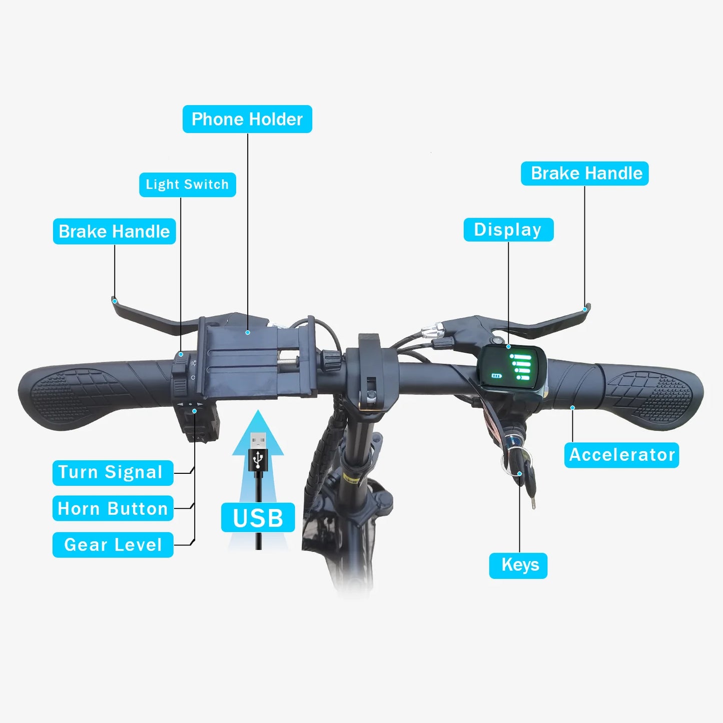 Adult Fat Tire electric bike Folding