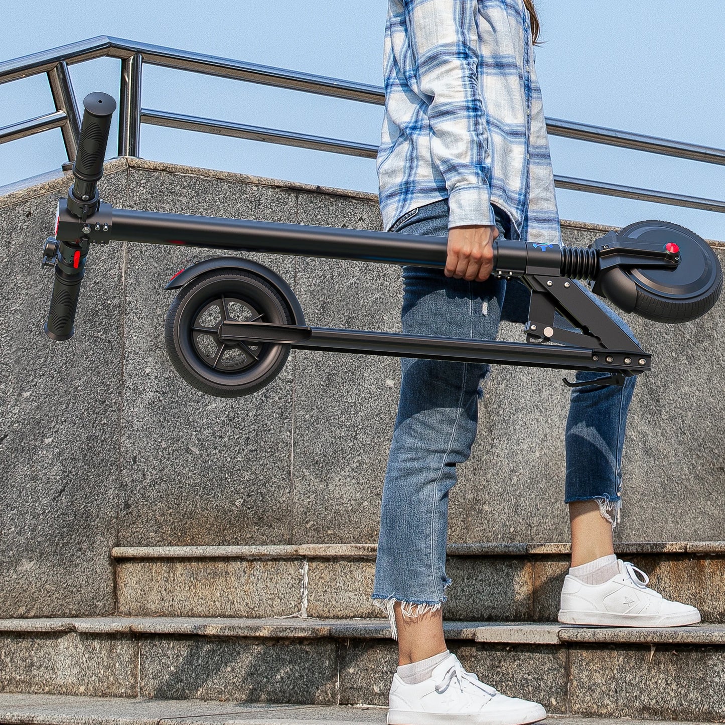 Electric Scooter for Adults, 6.5 Inch Solid Tire