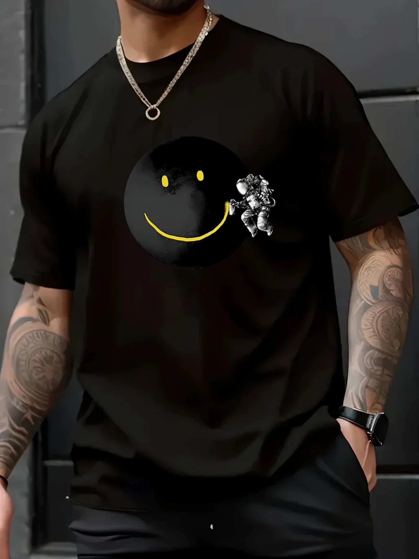 Men's Summer Cotton T-Shirt - Casual Crew Neck Short Sleeve
