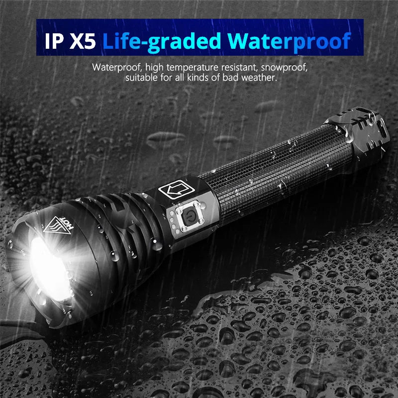 most powerful led flashlight usb Zoom Tactical torch