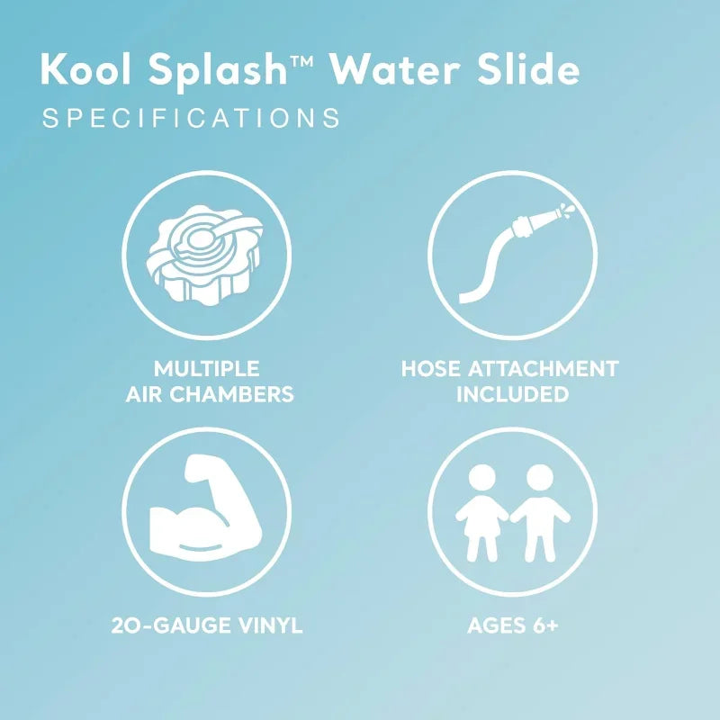 Kool Splash Inflatable Water Slide Swimming Pool Play
